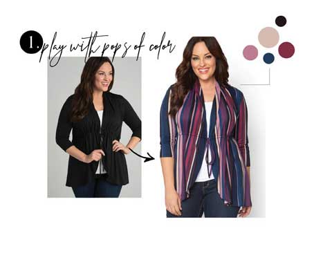 Play with pops of color!