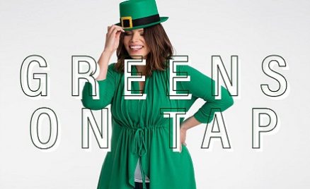 Plus Size Dresses and Tops in Green