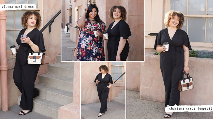 Charisma Jumpsuit and Vienna Maxi Dress